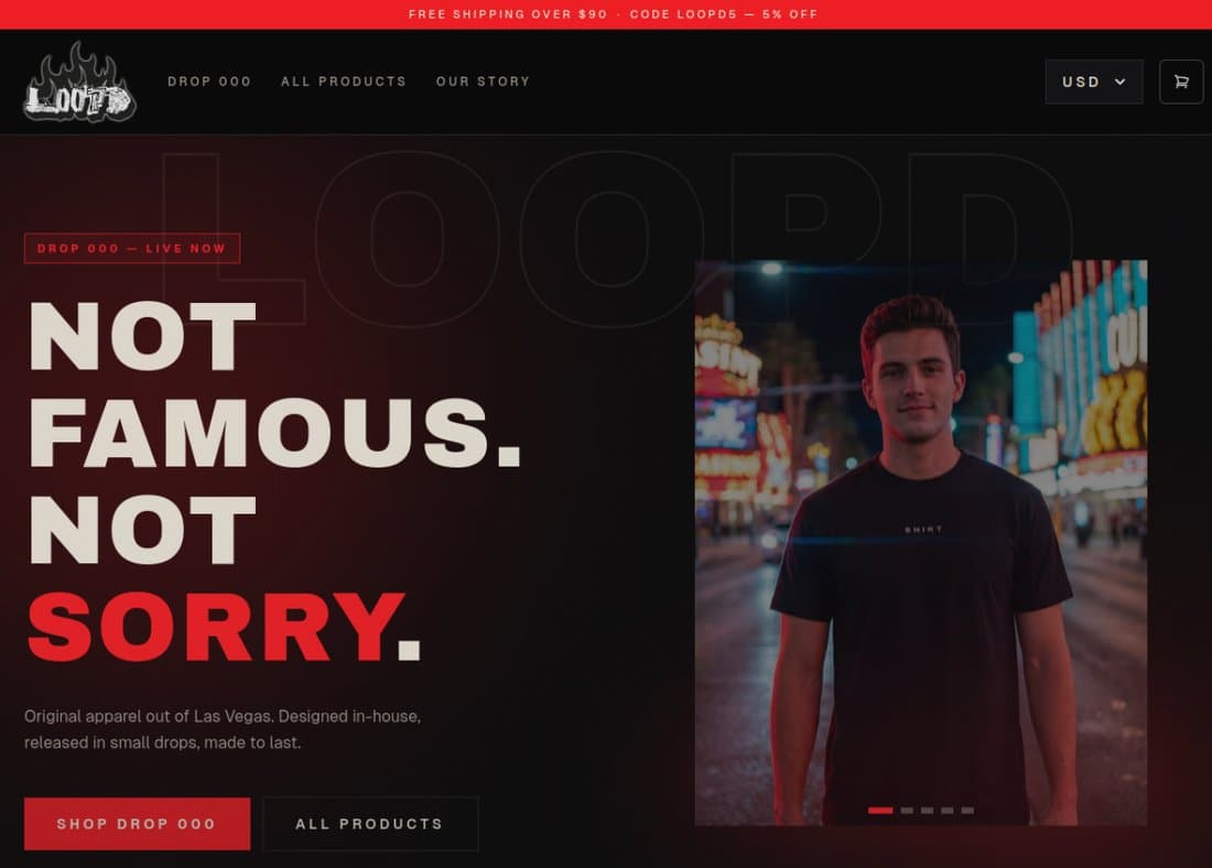 LOOPD website