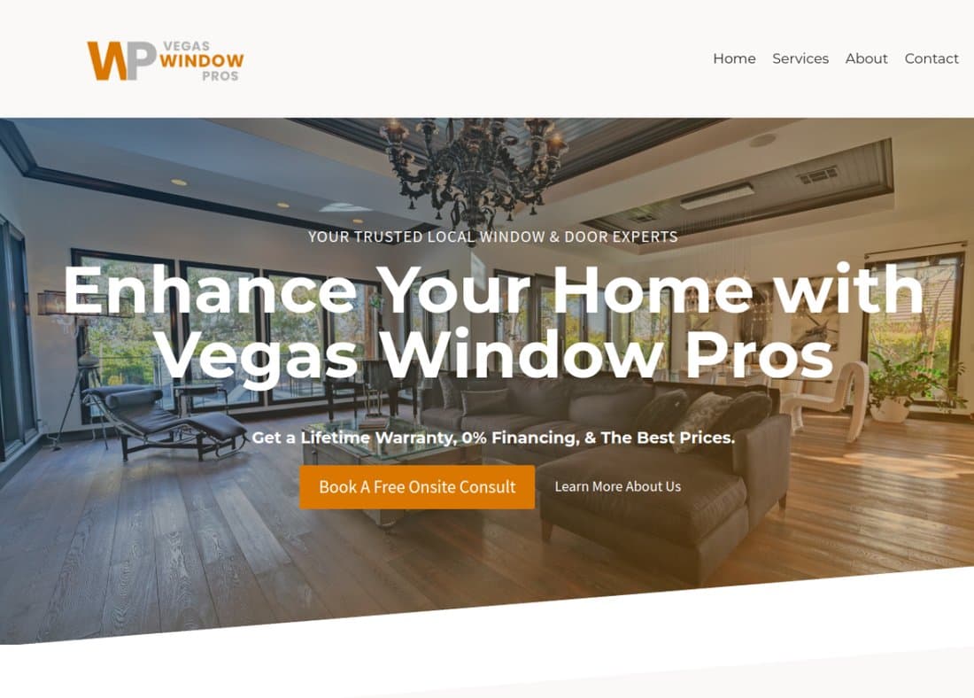 Vegas Window Pros website